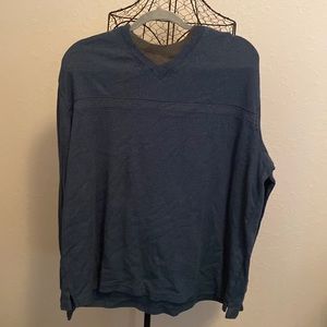 VanHeusen mens long sleeve blue shirt size XXL